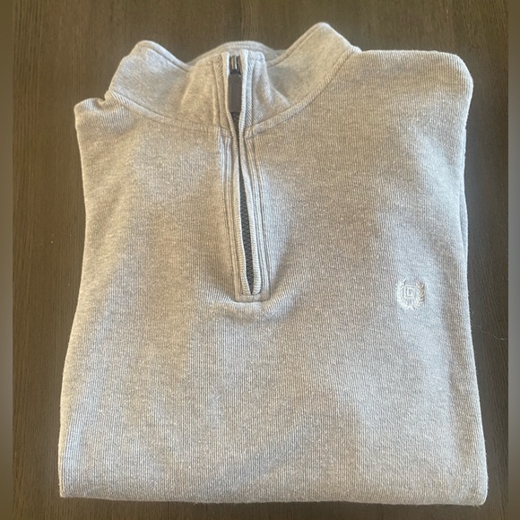 Men’s Chaps classic fit quarter zip grey knit sweater - size x-large - Picture 2 of 10